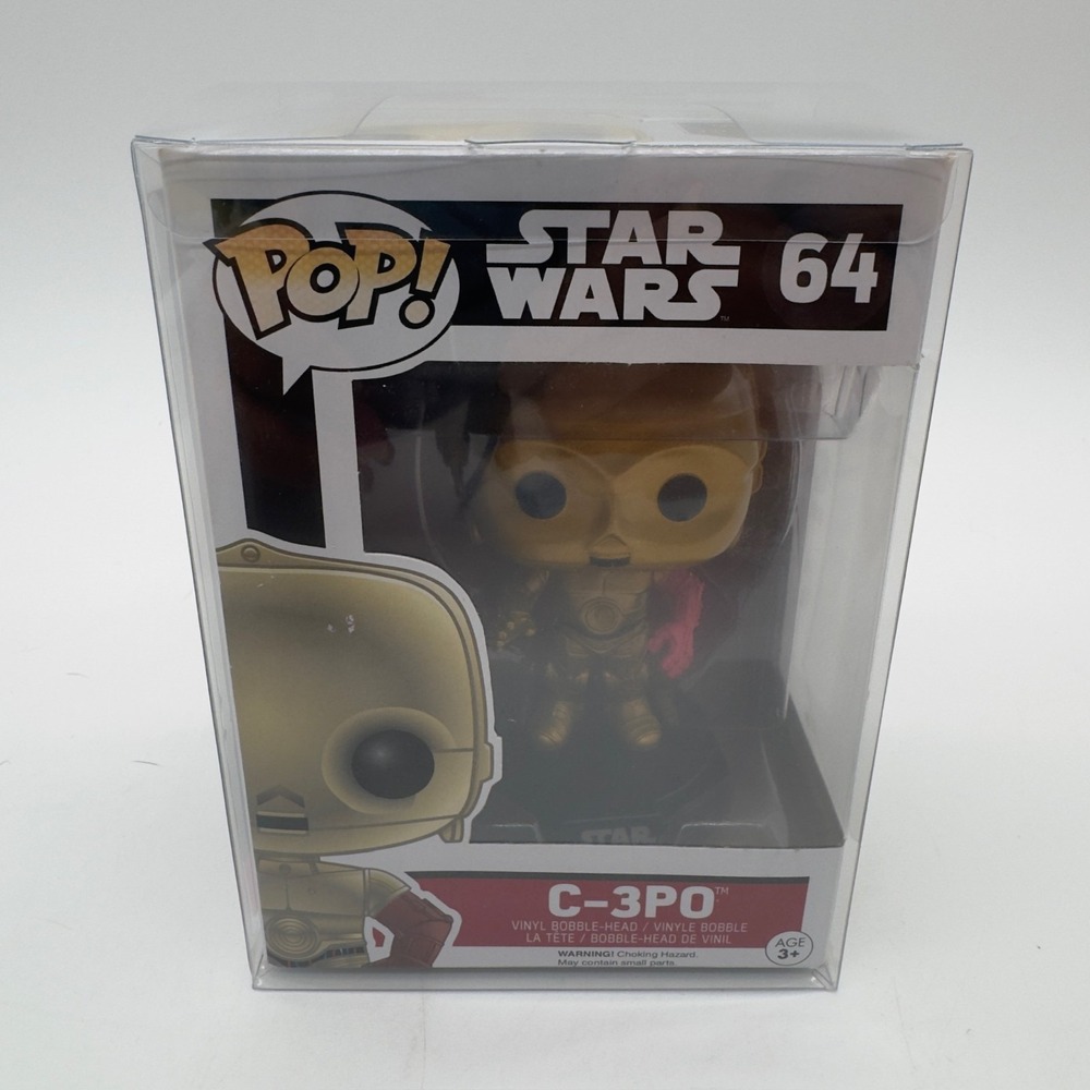 Funko Pop Star Wars C-3PO #64 The Force Awakens Sealed w/ Protector - Picture 5 of 11